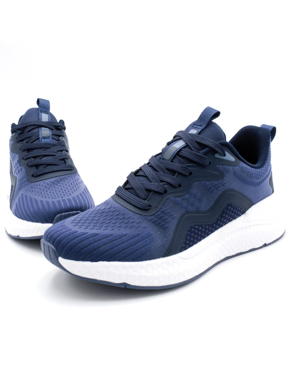 Tenis tipo deportivo Exterior Textil Color Azul Para Hombre De RBMOVE