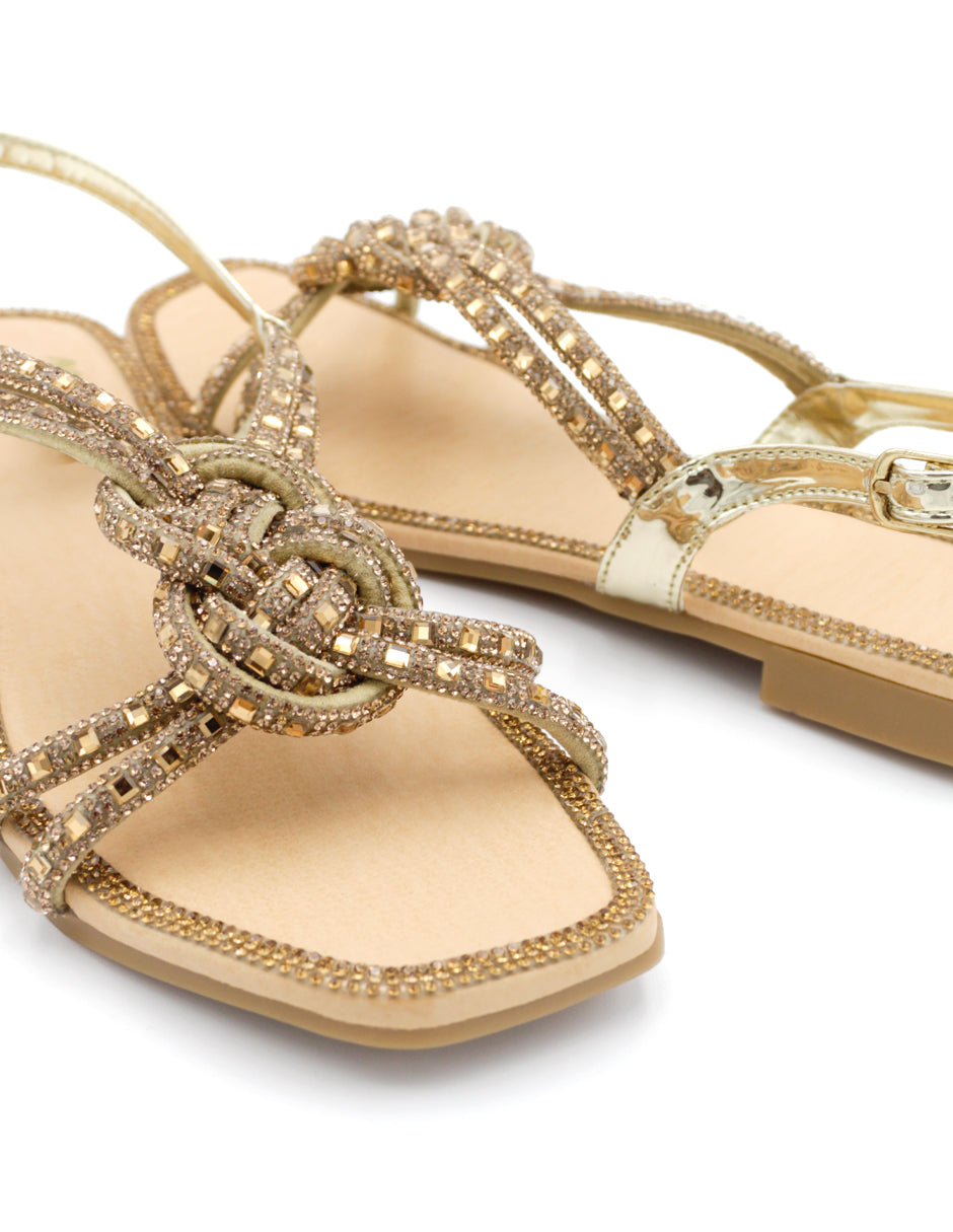 Sandalias de piso  en Sintético - Dorado