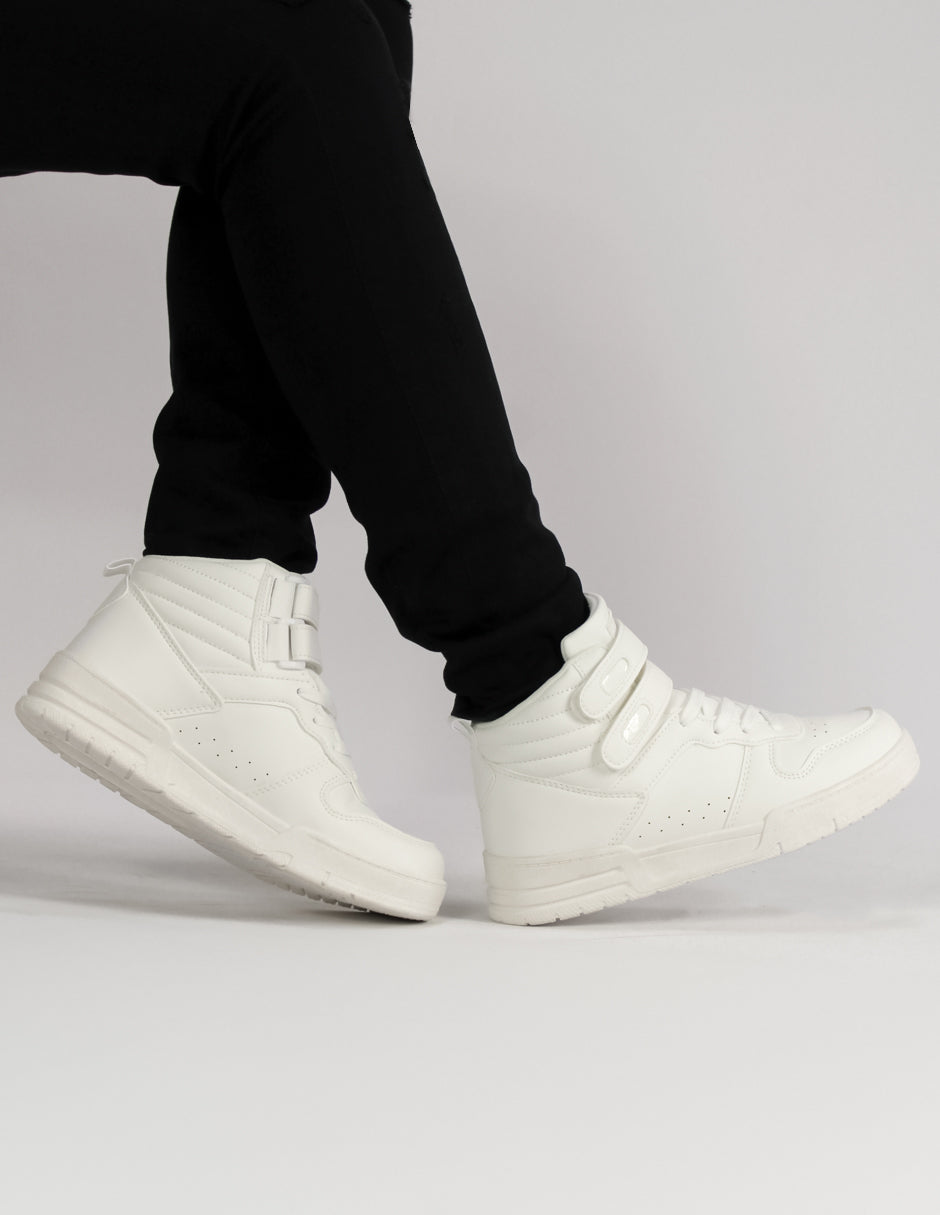 Tenis botín Exterior Sintético Color Blanco Para Mujer De RBCOLLECTION