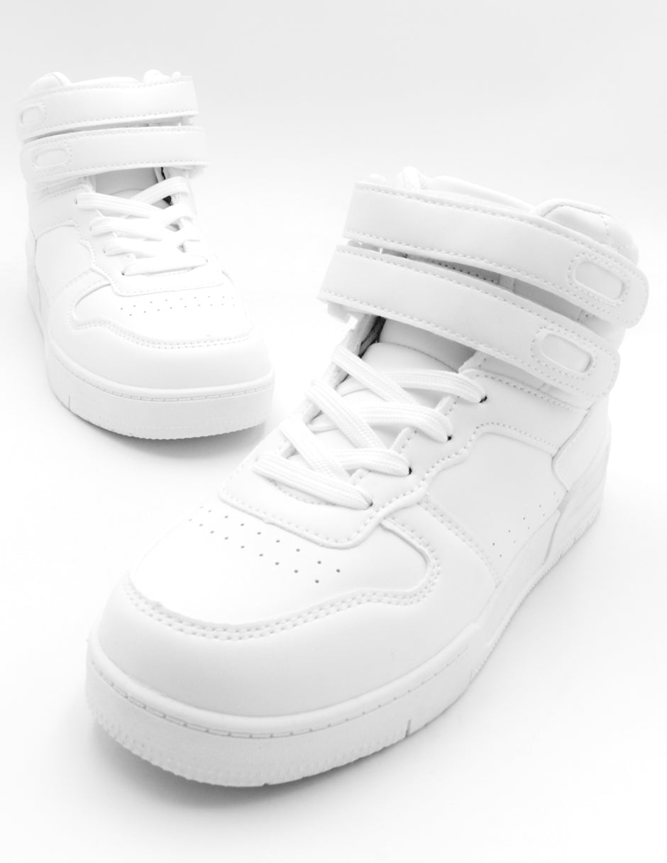 Tenis botín Exterior Sintético Color Blanco Para Mujer De RBCOLLECTION