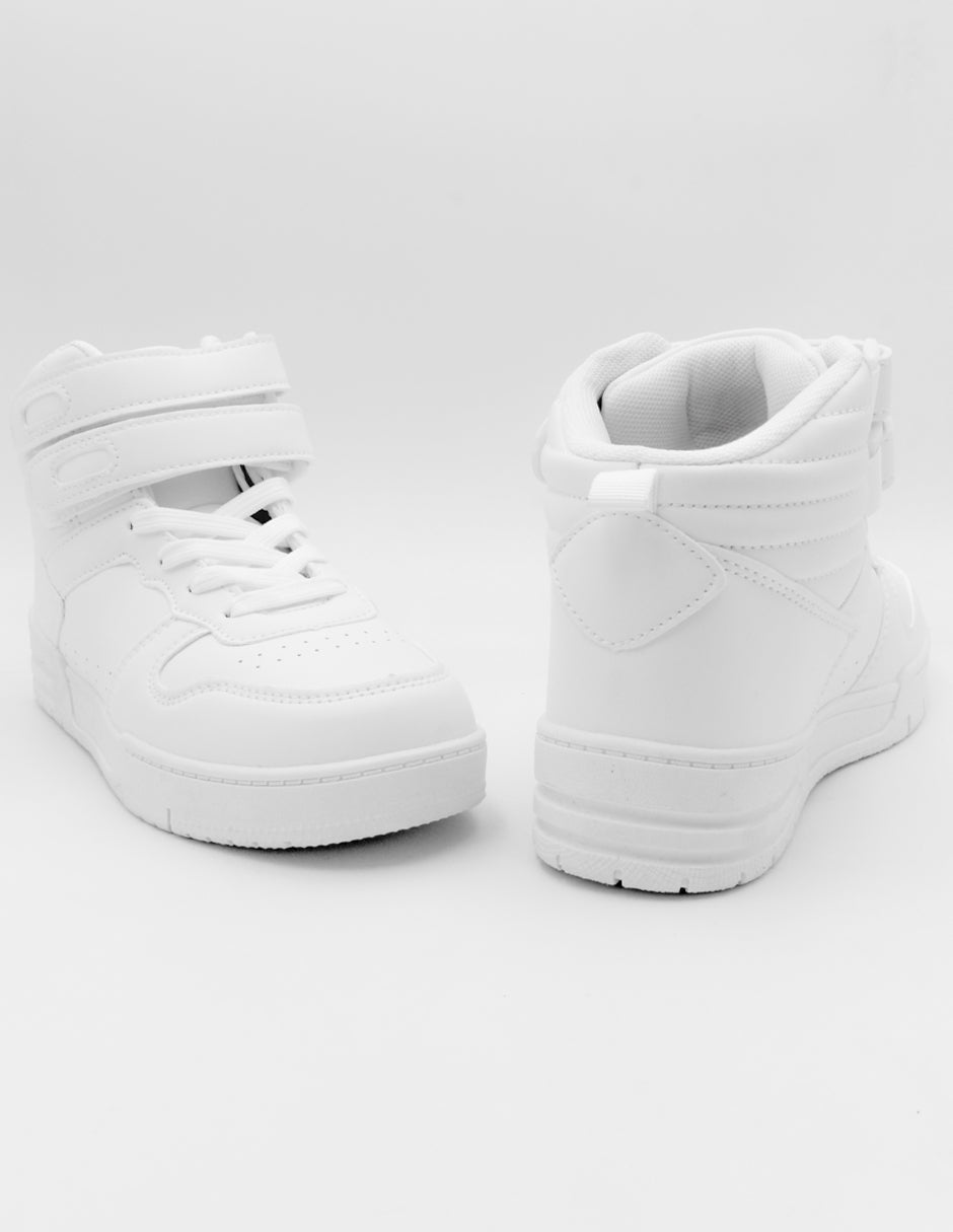 Tenis botín Exterior Sintético Color Blanco Para Mujer De RBCOLLECTION