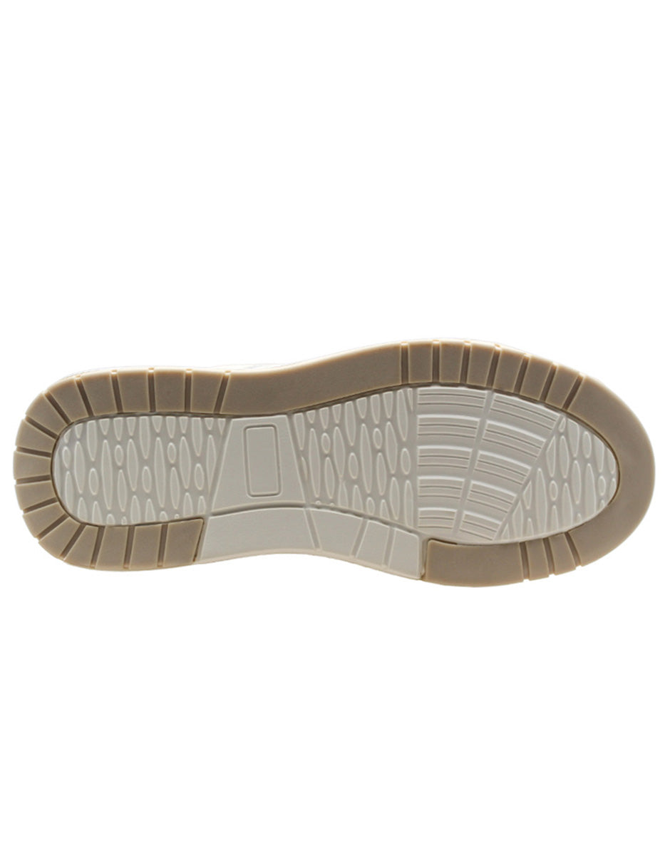 Tenis con cordones Exterior Sintético Color Beige  Para Mujer De RBCOLLECTION