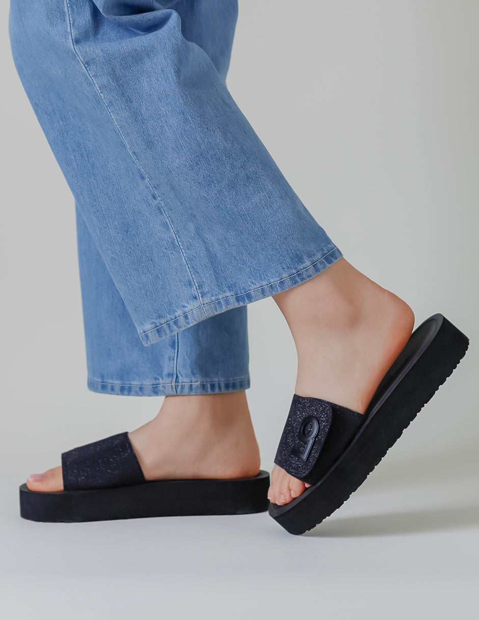 Sandalias clásicas Love en Textil – Negro