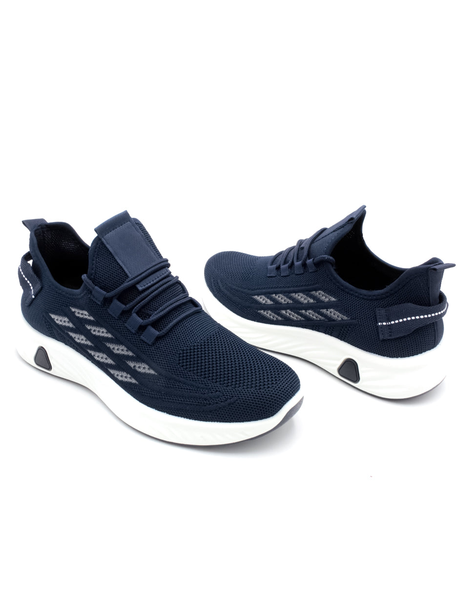 Tenis tipo deportivo Exterior Textil Color Azul Para Hombre De RBMOVE