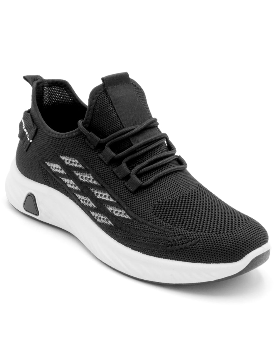 Tenis tipo deportivo Exterior Textil Color Negro Para Hombre De RBMOVE