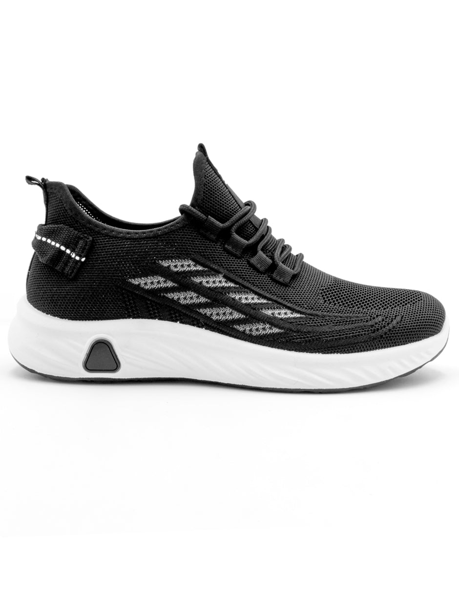 Tenis tipo deportivo Exterior Textil Color Negro Para Hombre De RBMOVE