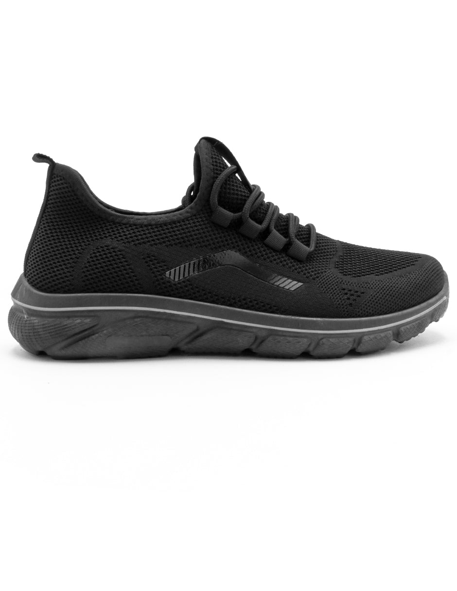 Tenis tipo deportivo Exterior Textil Color Negro Para Hombre De RBMOVE