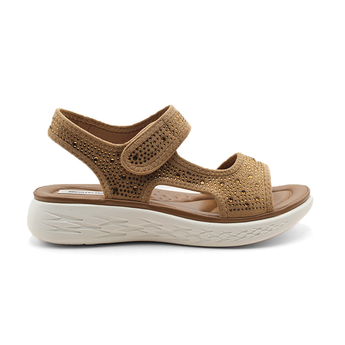 Sandalias de piso  Color Café Para Mujer De RBCOLLECTION