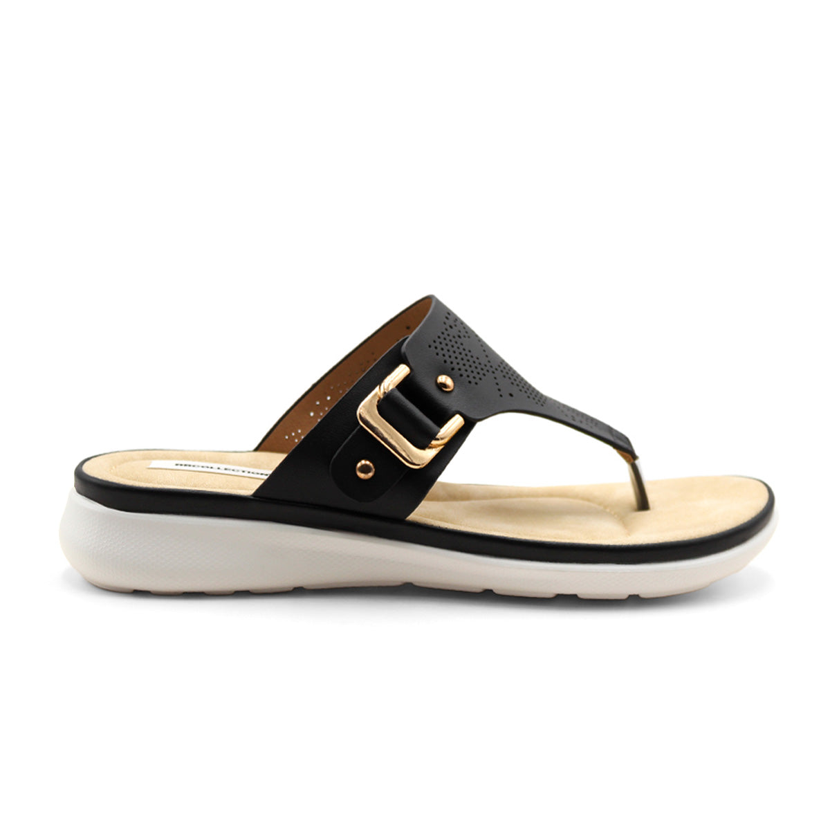 Sandalias de piso  Color Negro Para Mujer De RBCOLLECTION