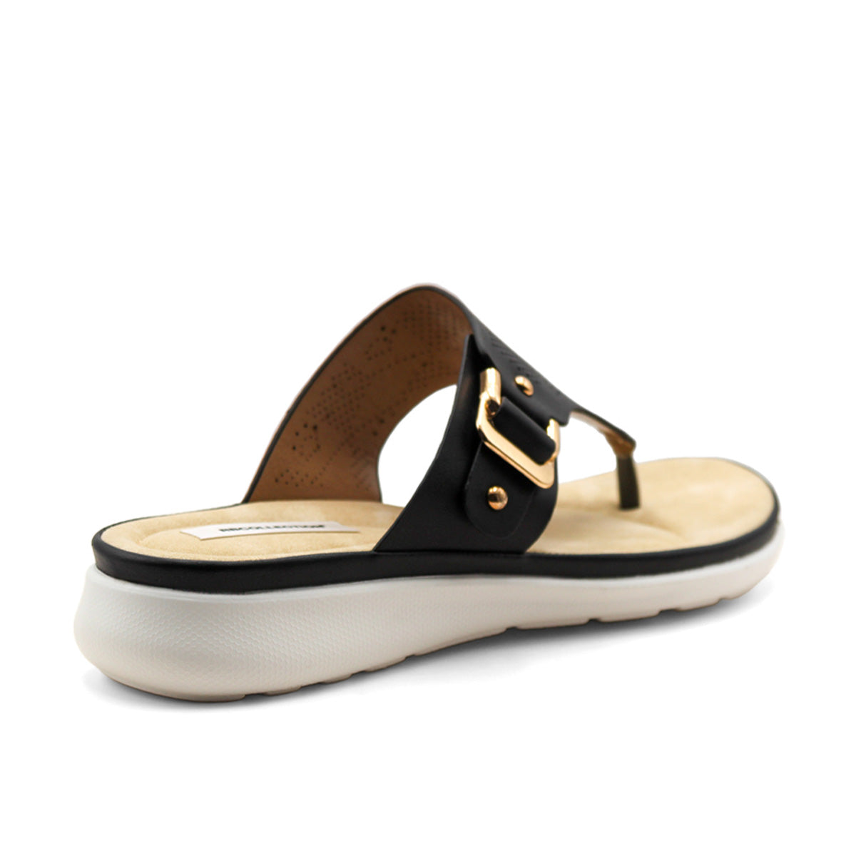 Sandalias de piso  Color Negro Para Mujer De RBCOLLECTION