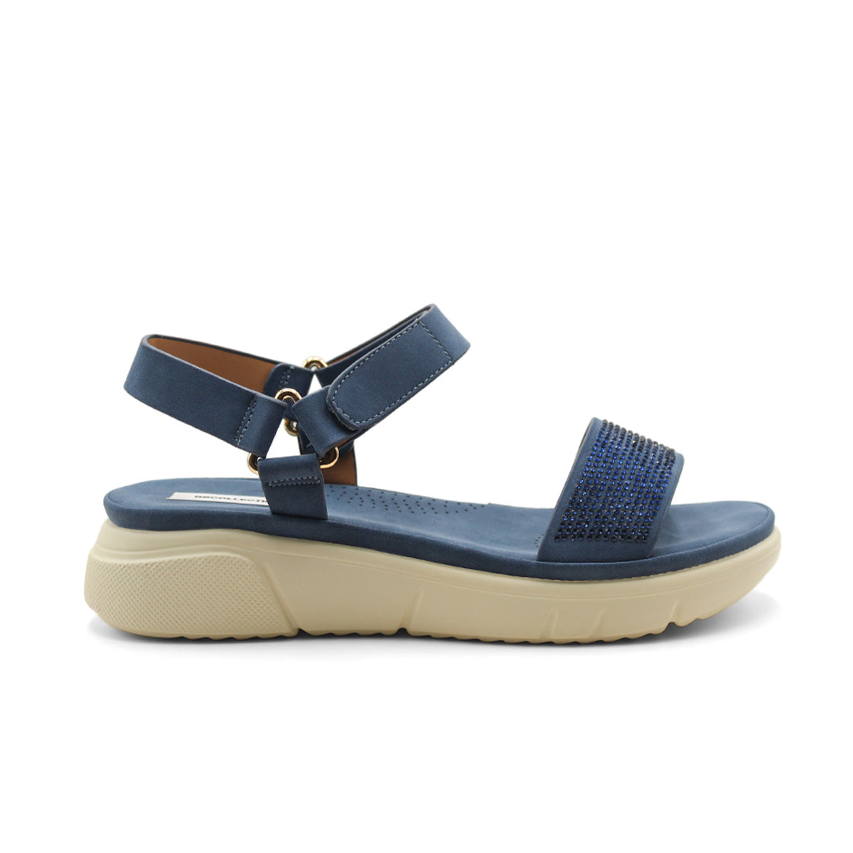 Sandalias de piso  Color Azul Para Mujer De RBCOLLECTION