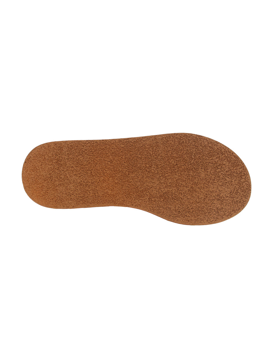 Sandalias de piso Color Café Para Mujer De RBCOLLECTION
