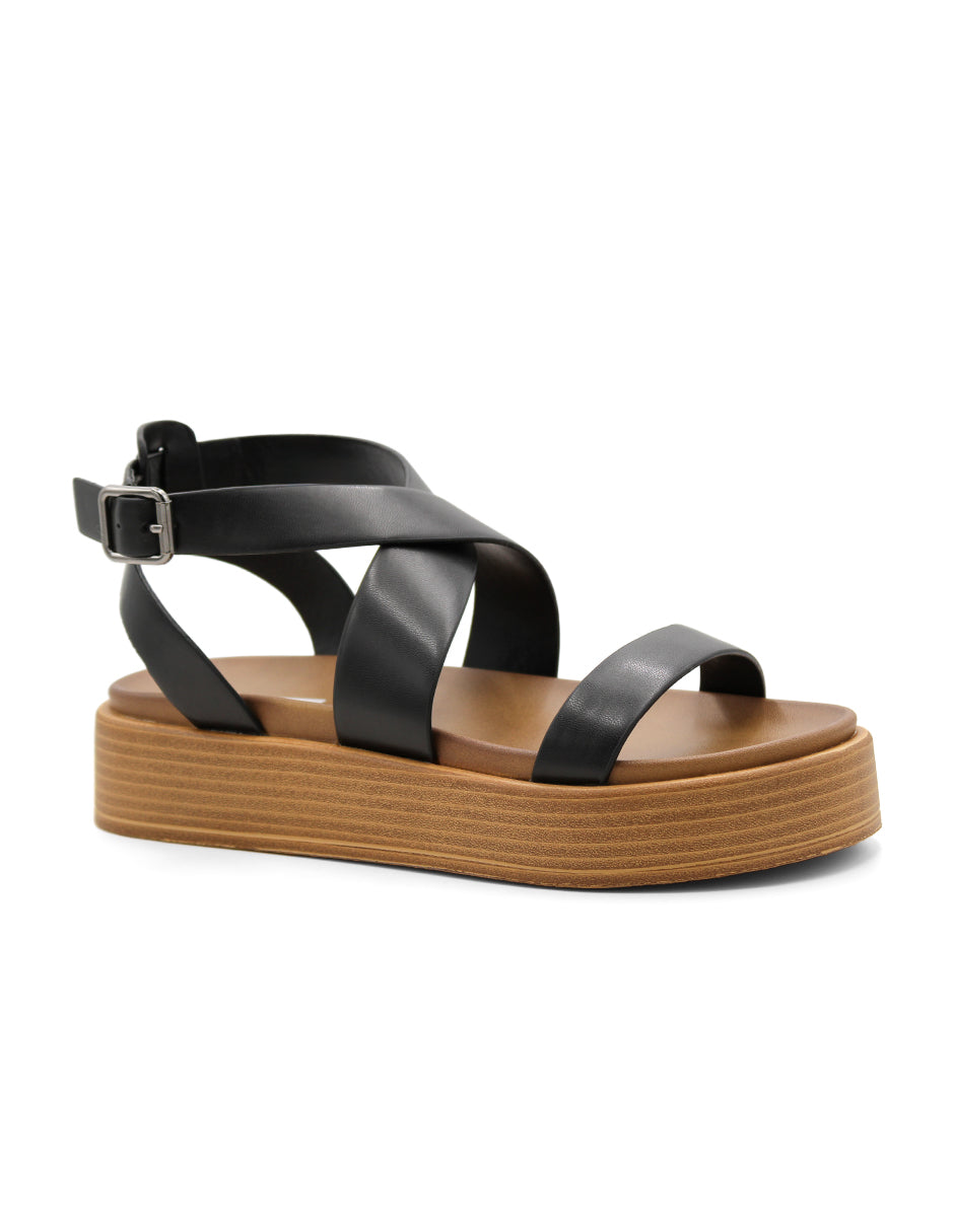 Sandalias de piso  Color Negro Para Mujer De RBCOLLECTION