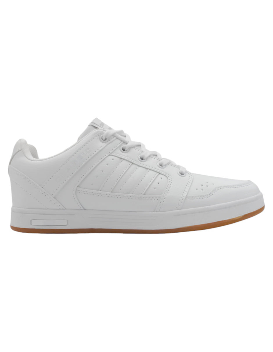 Tenis con cordones HIGH LINE en Piel vegana - Blanco