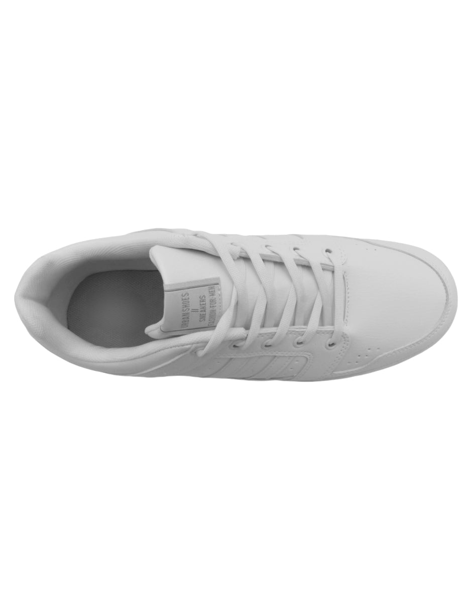 Tenis con cordones HIGH LINE en Piel vegana - Blanco