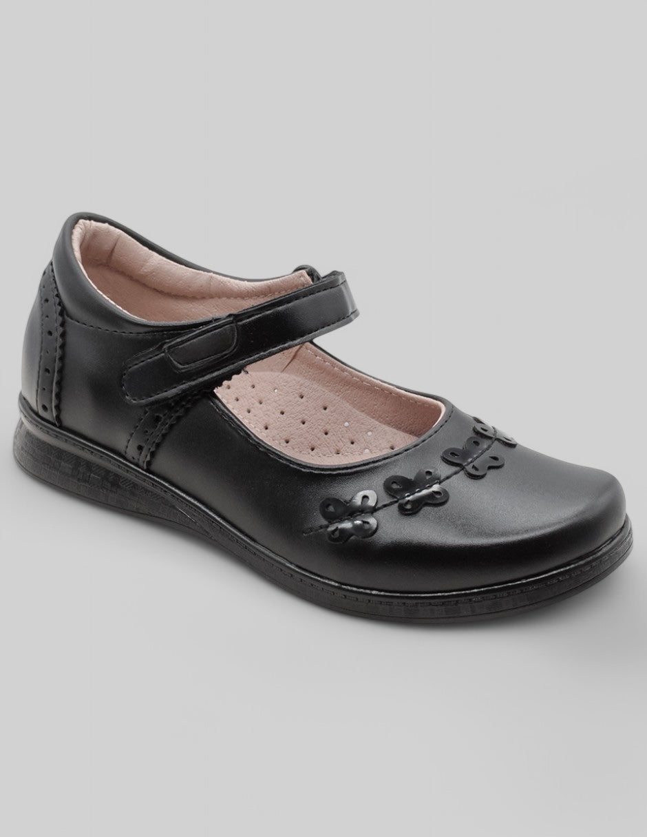 Escolar Exterior Piel Color Negro Para Niña De RBCOLLECTION