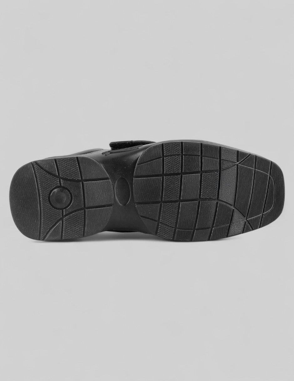 Escolar Kids  en Piel vegana – Negro