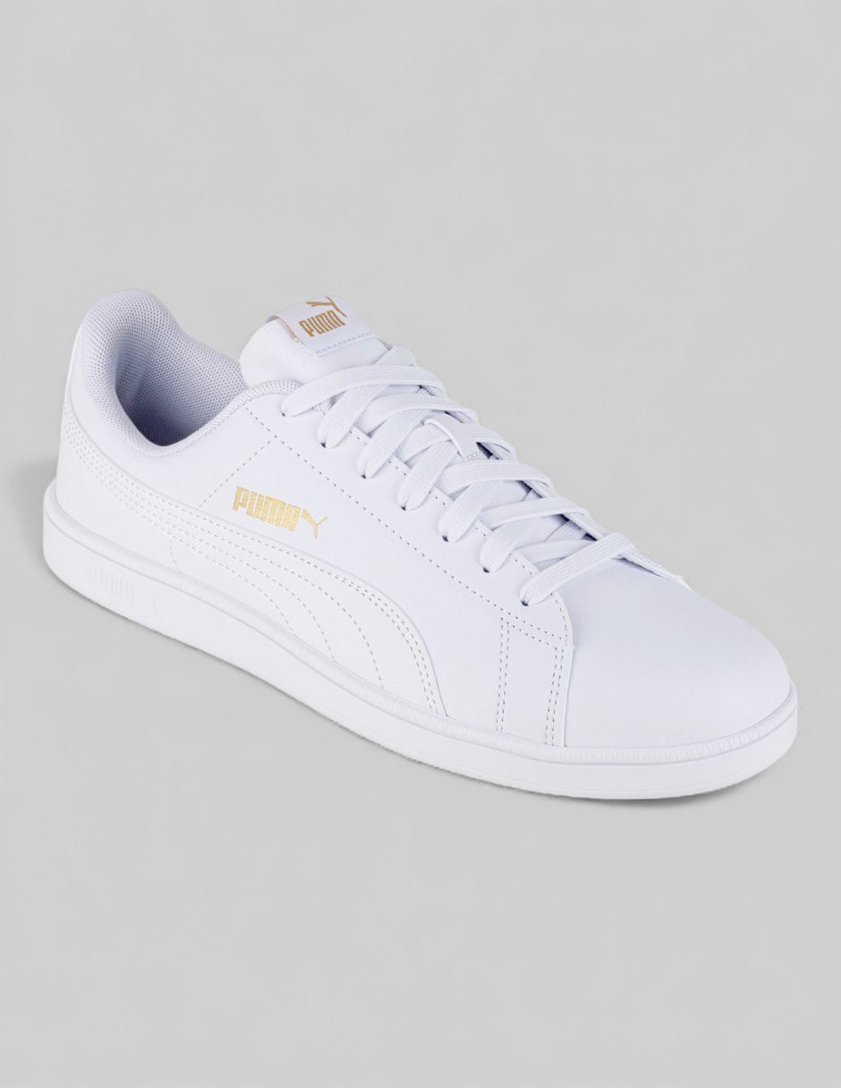 Tenis con cordones  UP  en Piel vegana – Blanco