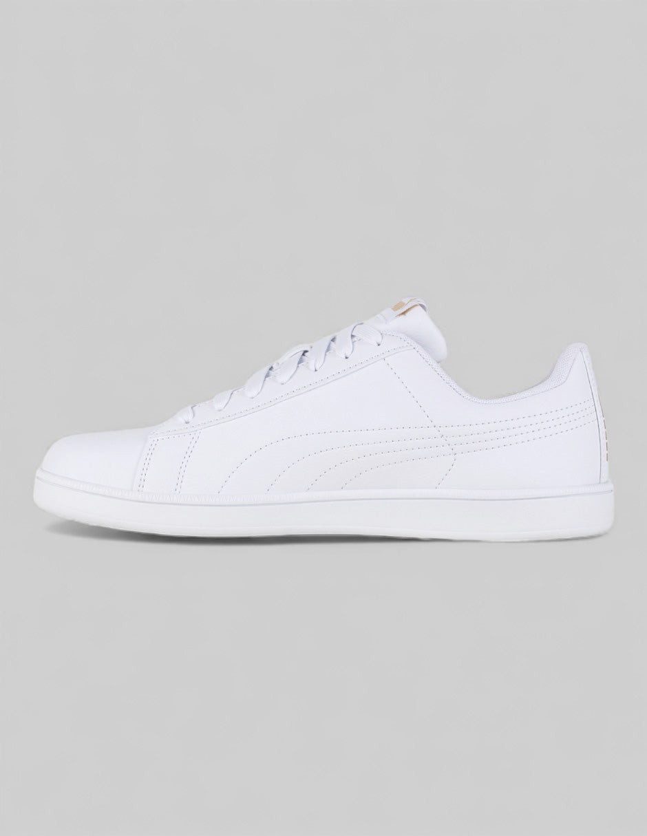 Tenis con cordones  UP  en Piel vegana – Blanco