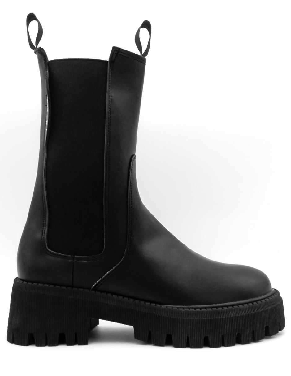 Botas casuales Bike en Piel Vegana - Negro