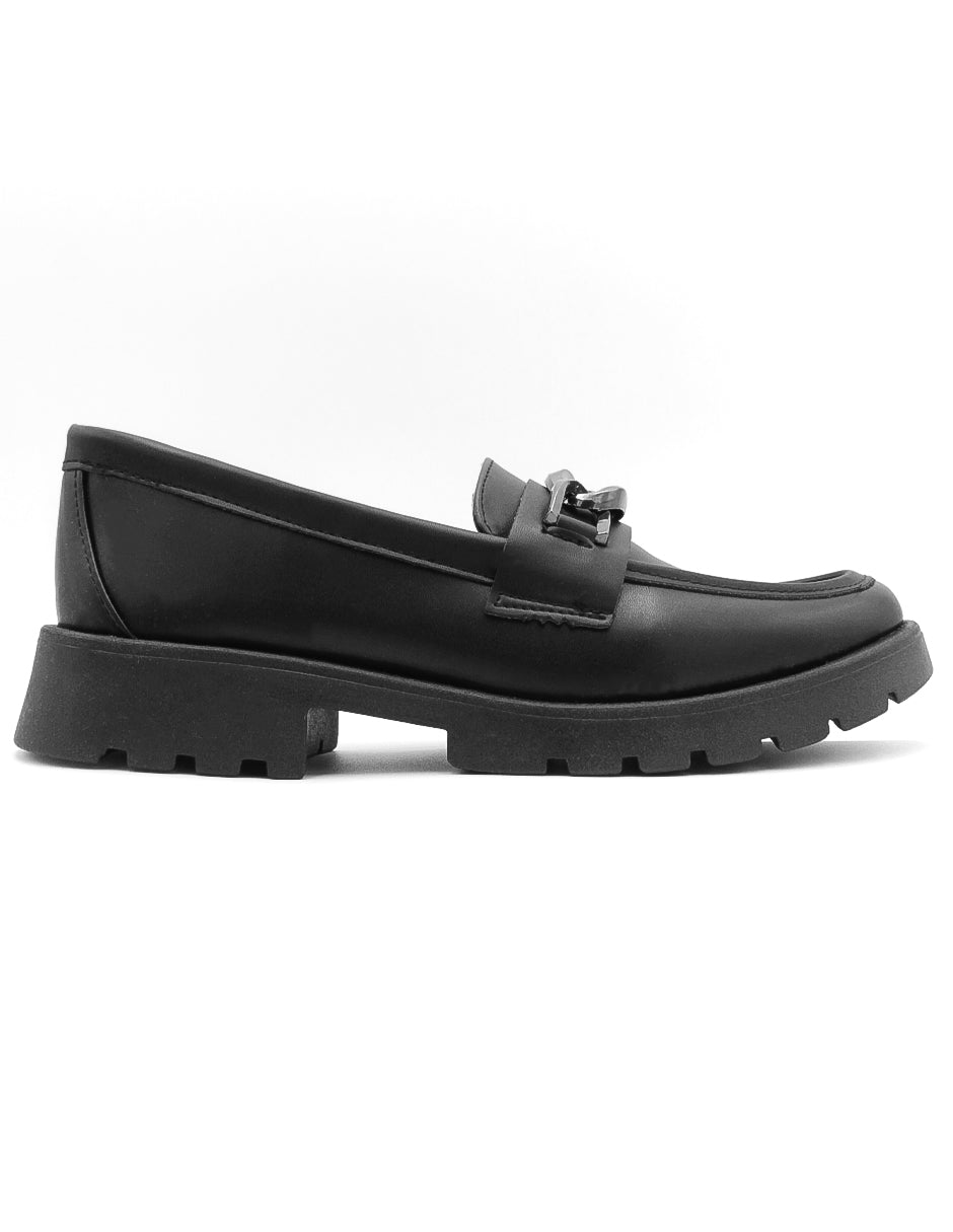 Mocasines en Piel vegana - Negro