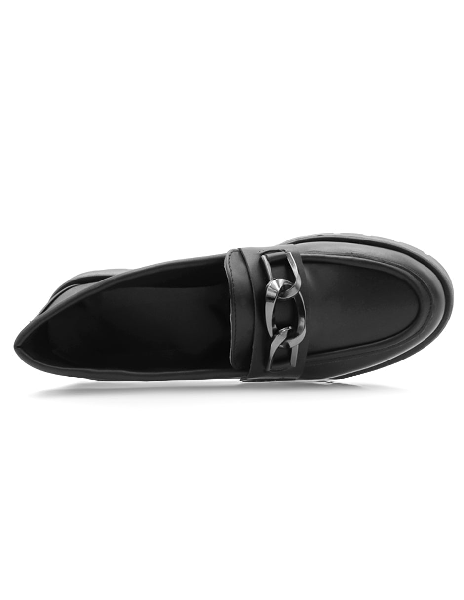 Mocasines en Piel vegana - Negro