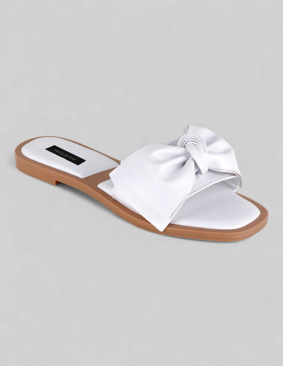 Sandalias de piso  en Textil - Blanco