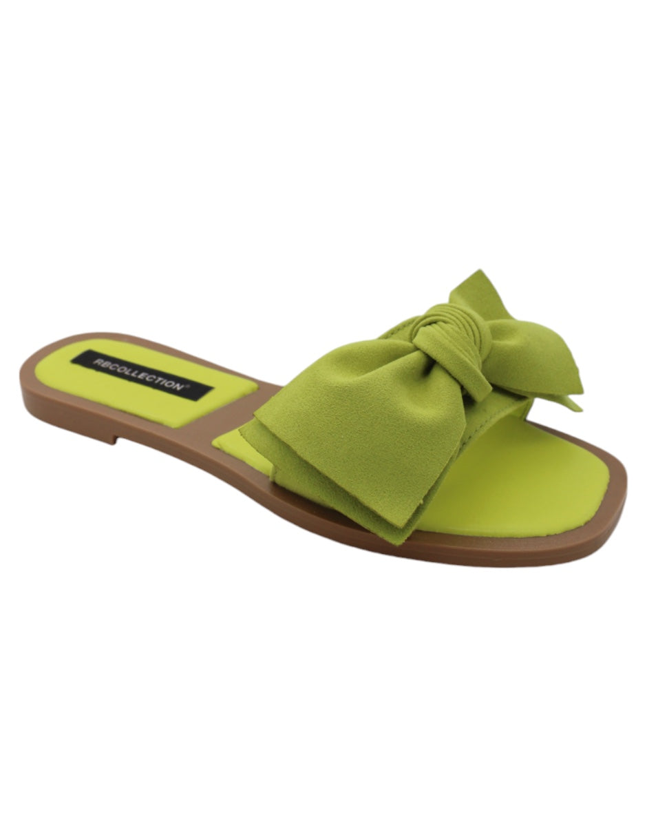 Sandalias de piso Exterior Textil Color Verde Para Mujer De RBBASICS