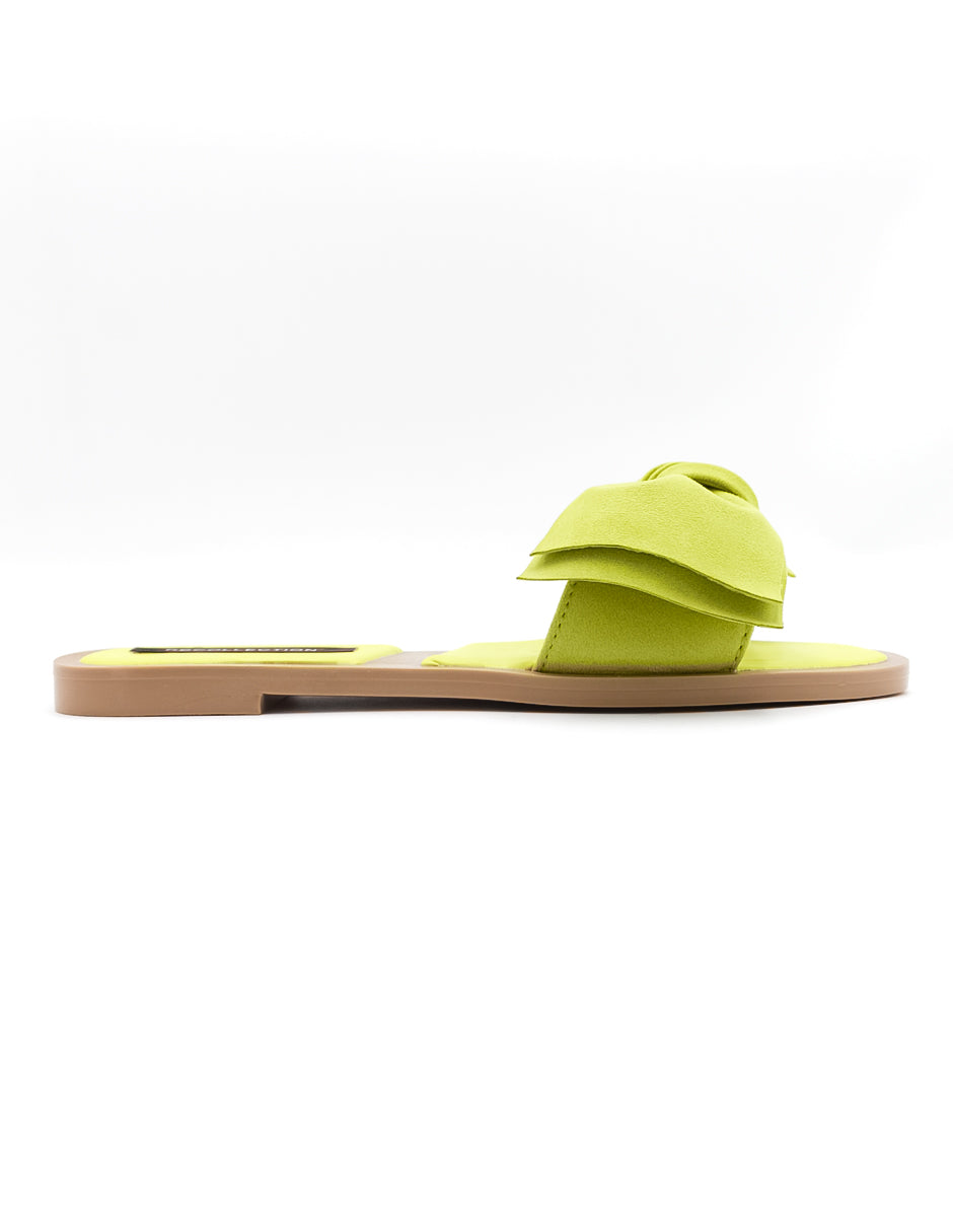 Sandalias de piso  en Textil - Verde