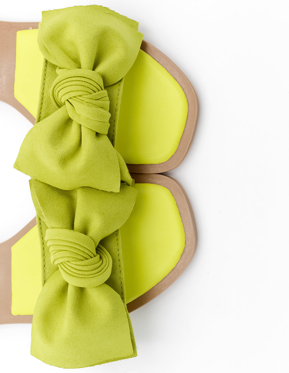 Sandalias de piso  en Textil - Verde