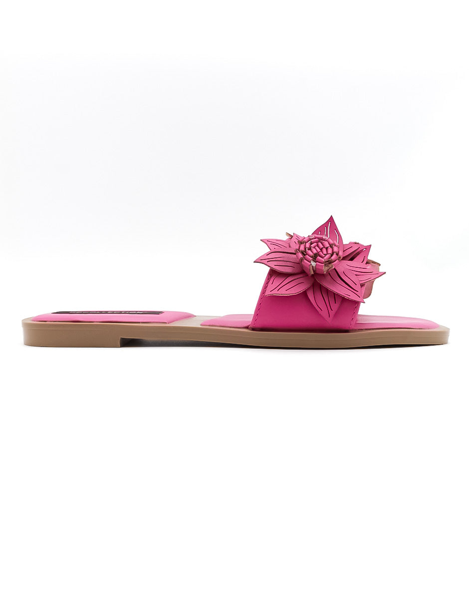 Sandalias de piso  en Textil - Rosa