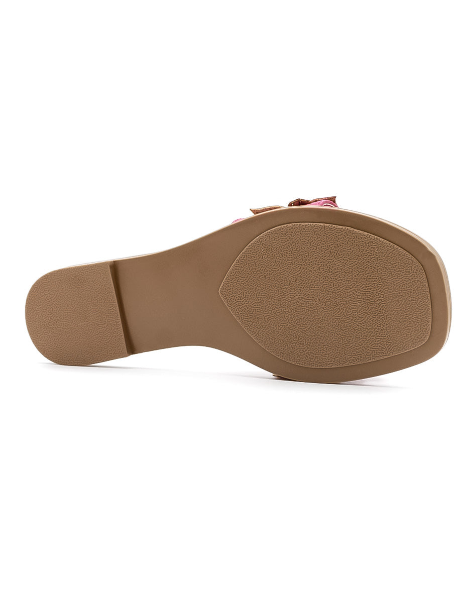 Sandalias de piso  en Textil - Rosa