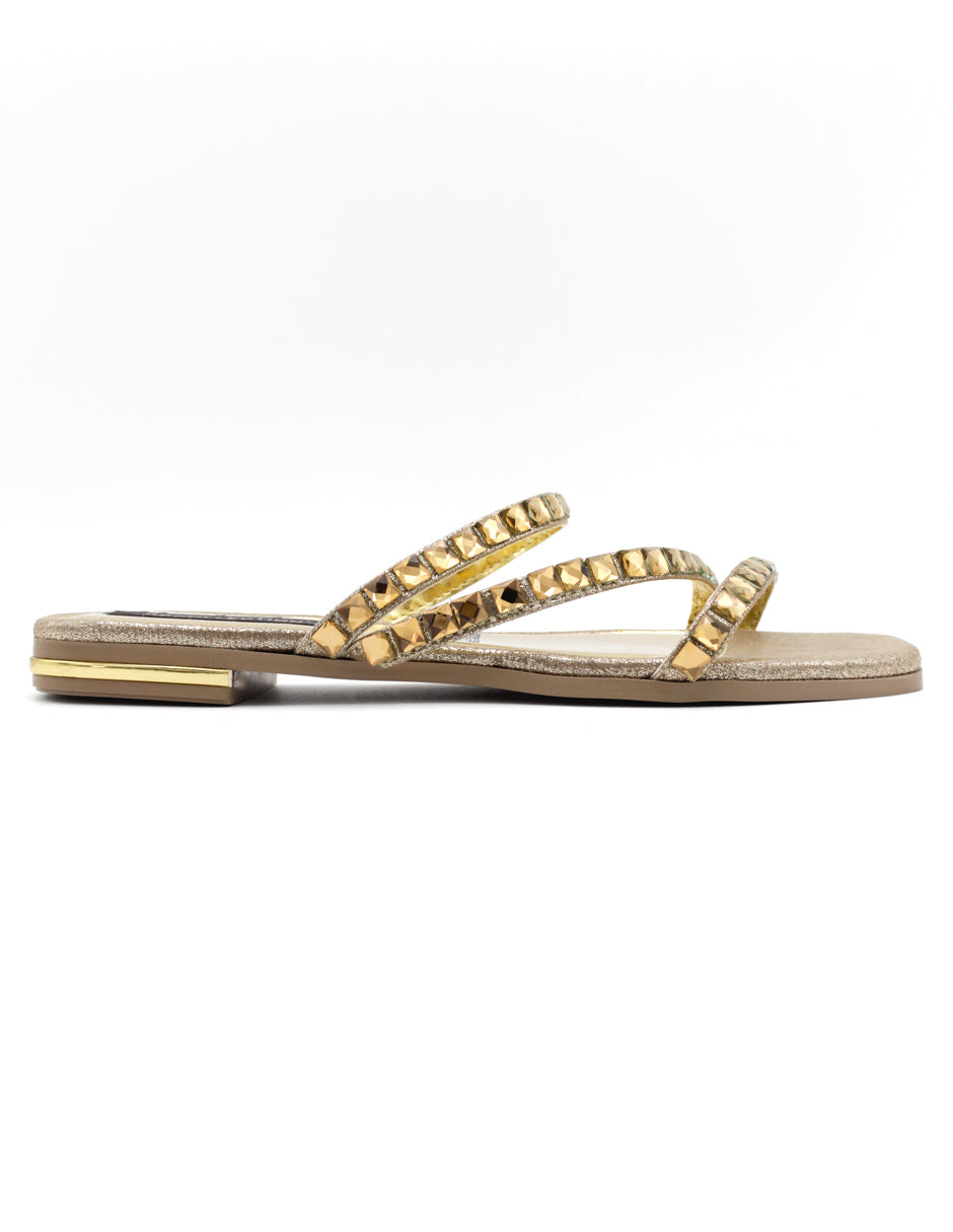 Sandalias de piso  en Sintético - Dorado
