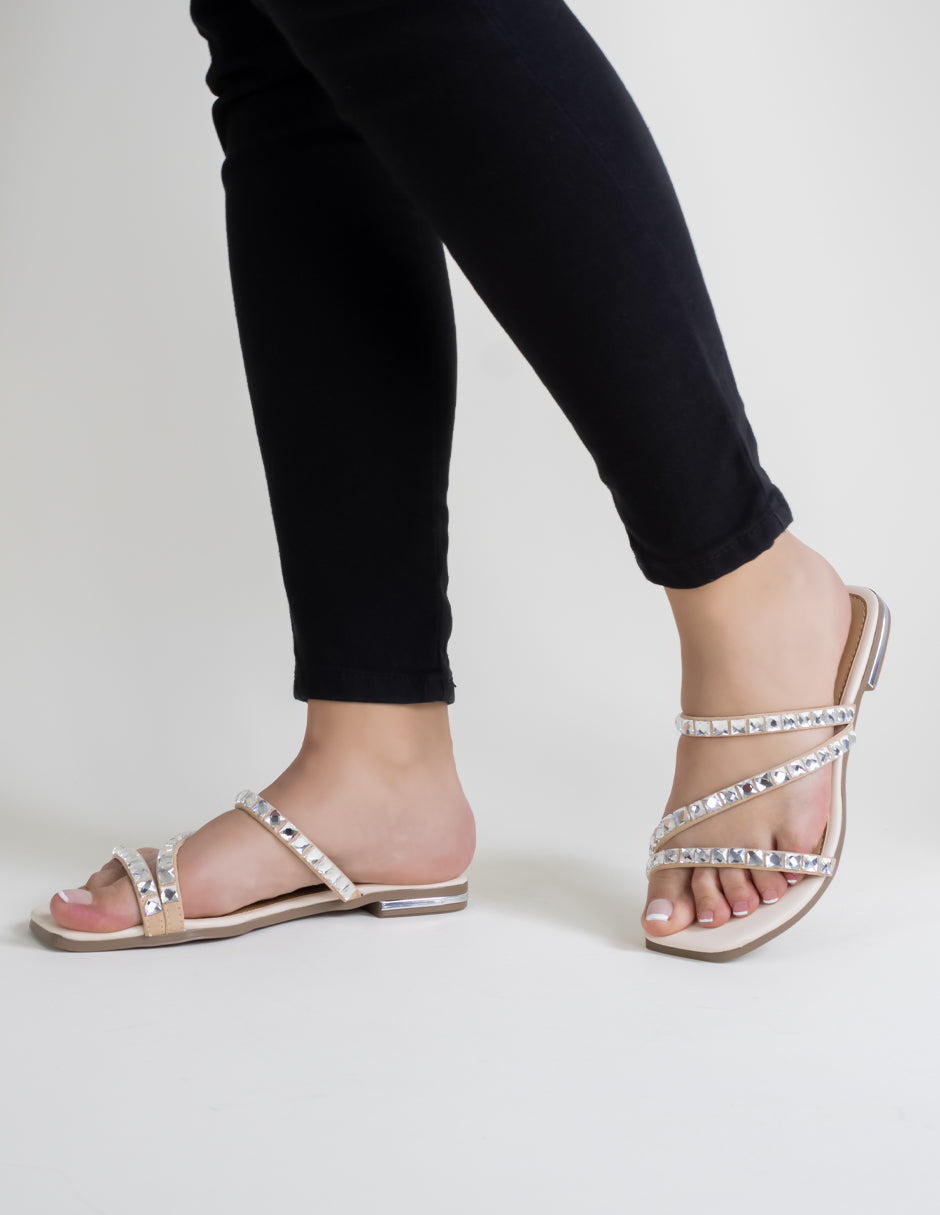 Sandalias de piso  en Sintético - Plata