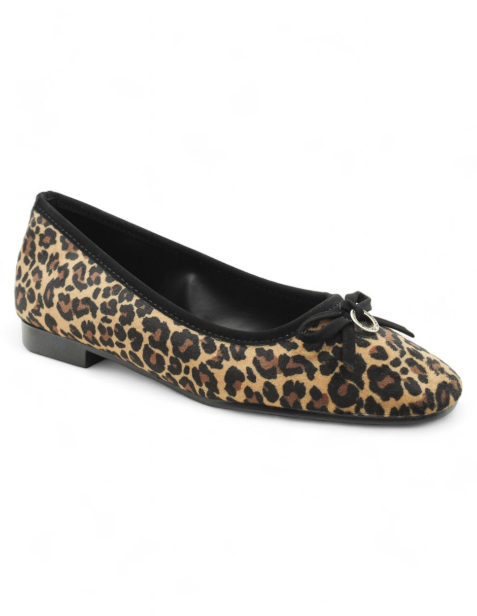 Flats puntales Exterior Textil Color Café Para Mujer De RBCOLLECTION