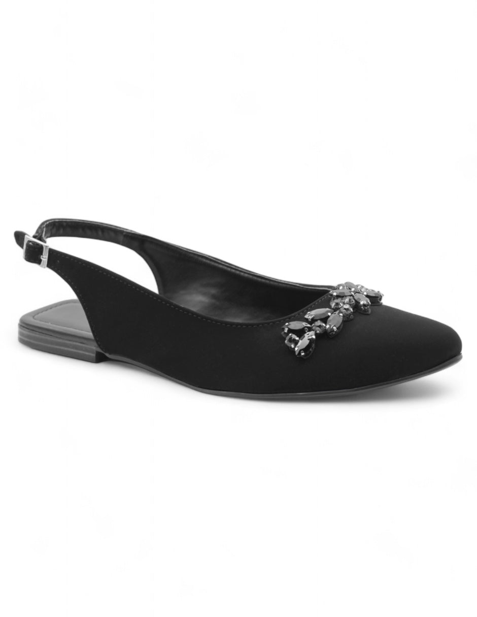 Flats clásicas Exterior Gamuza sintética Color Negro Para Mujer De RBBASICS