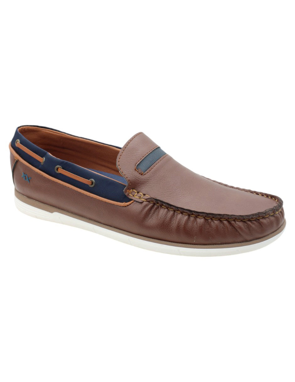 Mocasines Exterior Piel Color Café Para Hombre De RBCOLLECTION