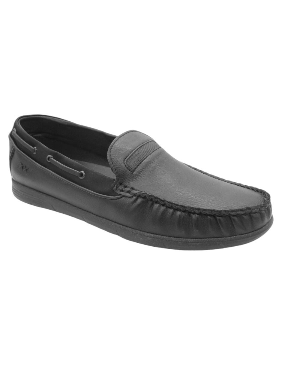 Mocasines Exterior Piel Color Negro Para Hombre De RBCOLLECTION