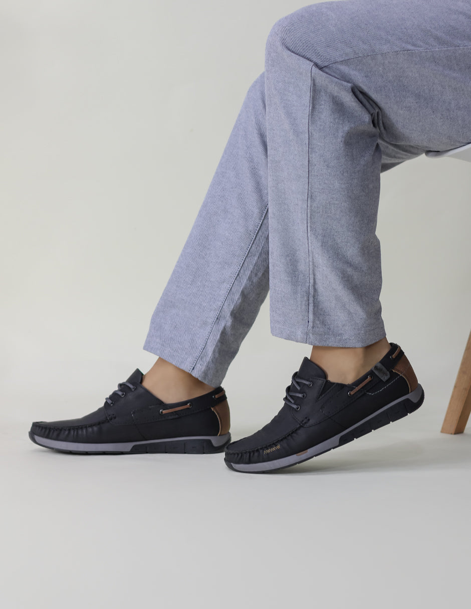 Mocasines  en Piel - Negro