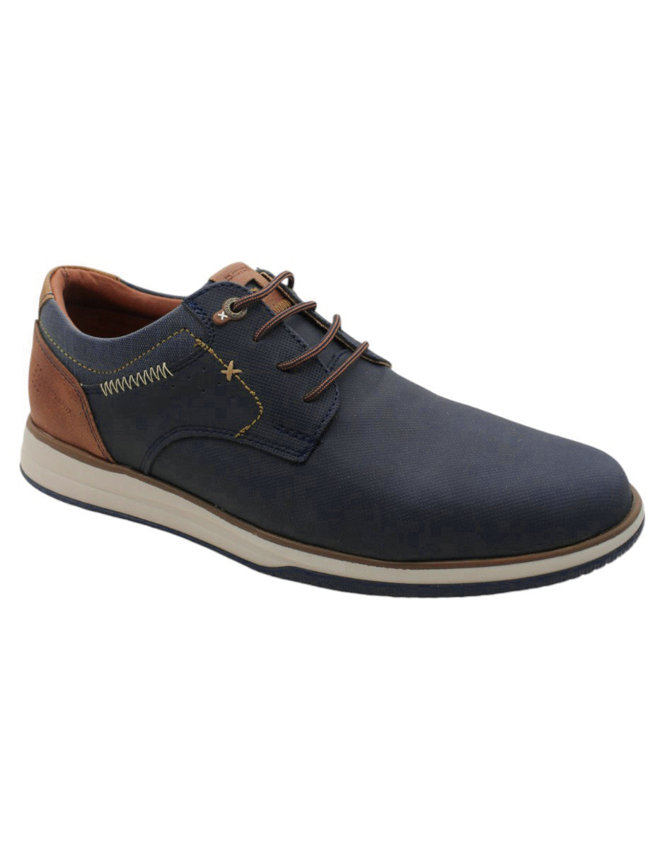 Oxfords Exterior Piel vegana Color Azul Para Hombre De RBCOLLECTION