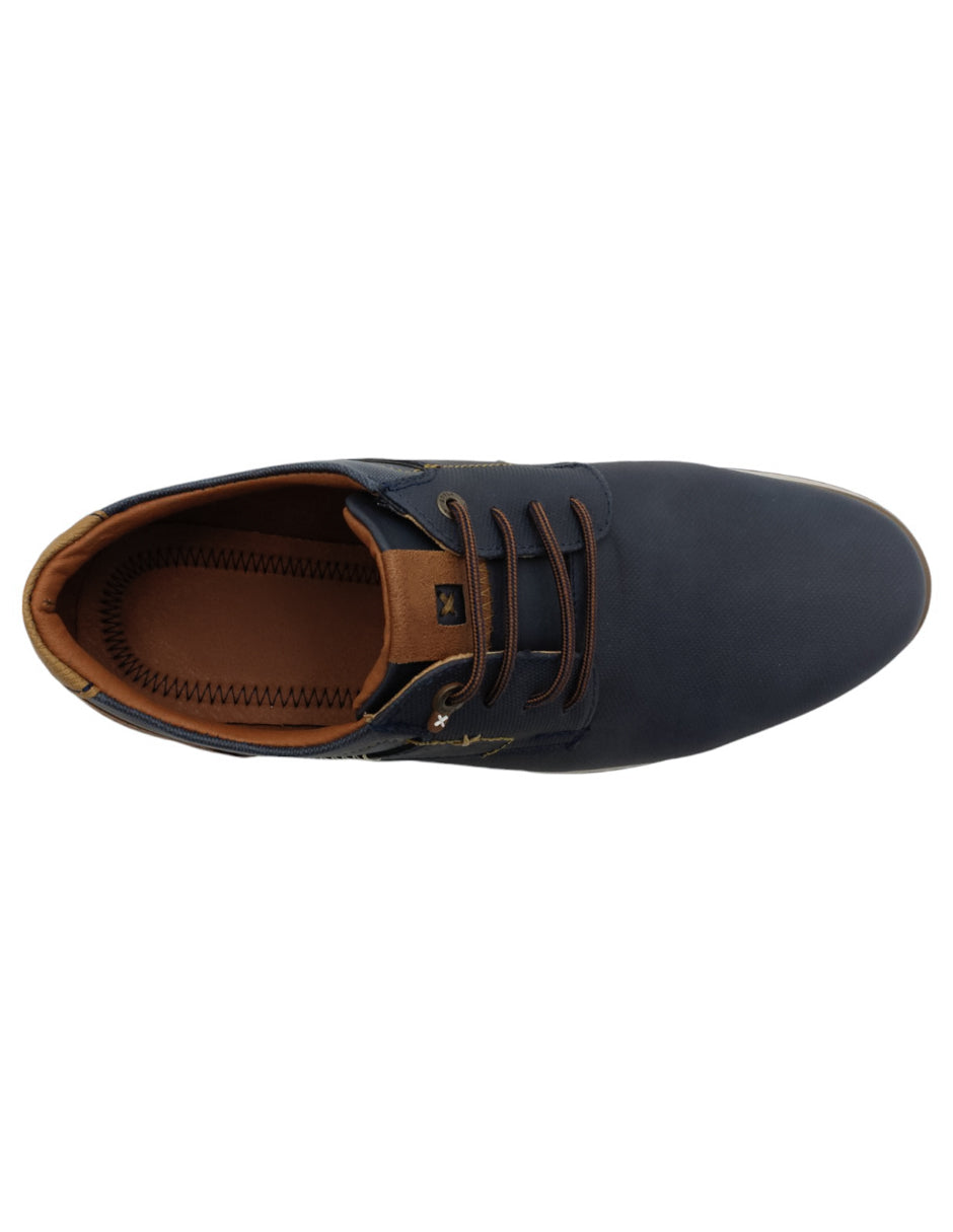 Oxfords  en Piel vegana - Azul