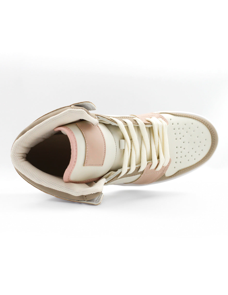 Tenis con cordones BEER en Sintético - Rosa