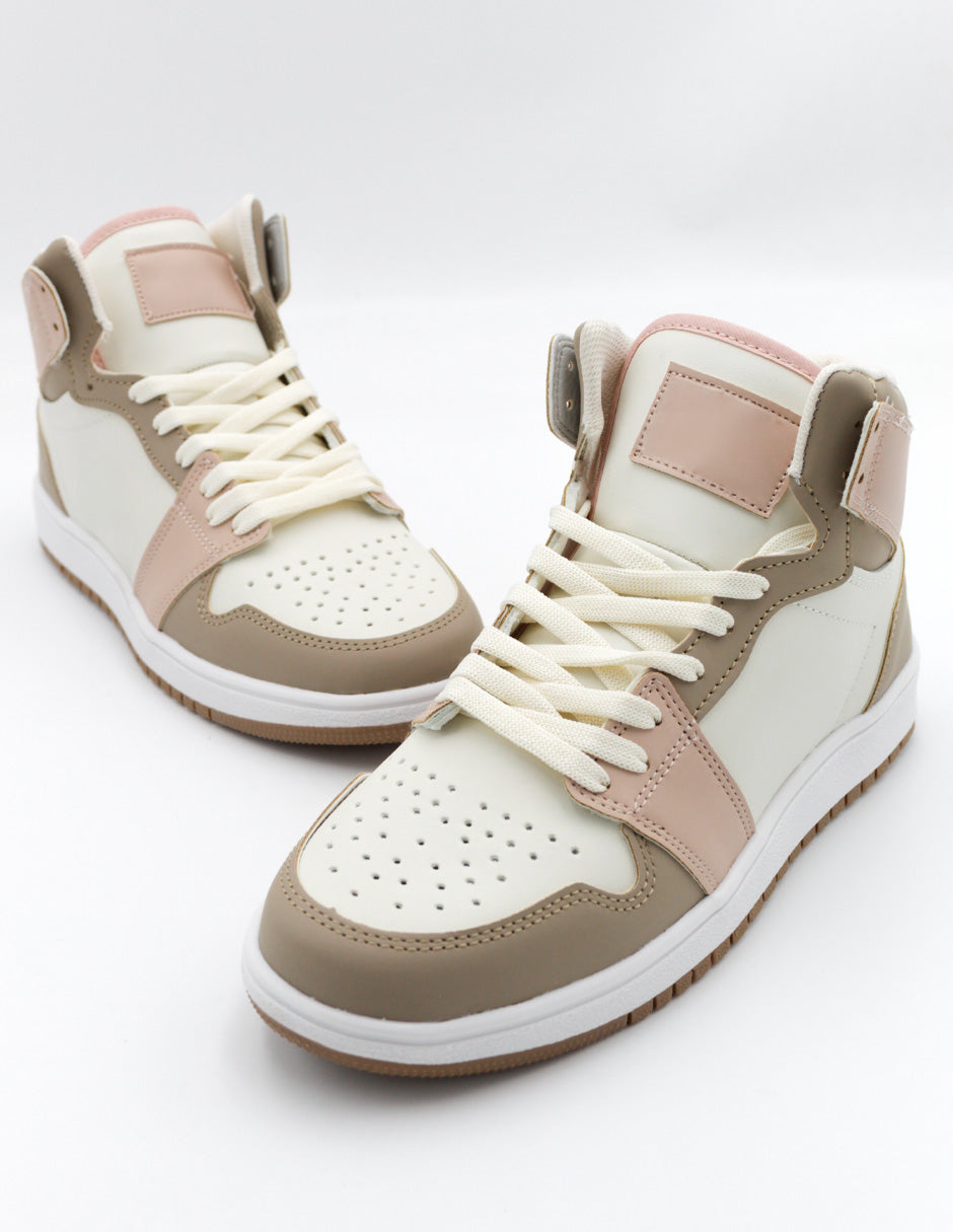 Tenis con cordones BEER en Sintético - Rosa