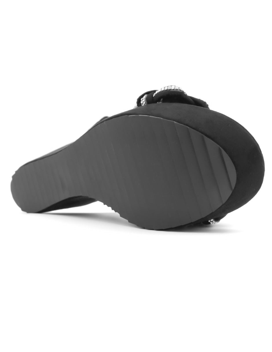 Sandalias con plataforma  en Gamuza sintética - Negro