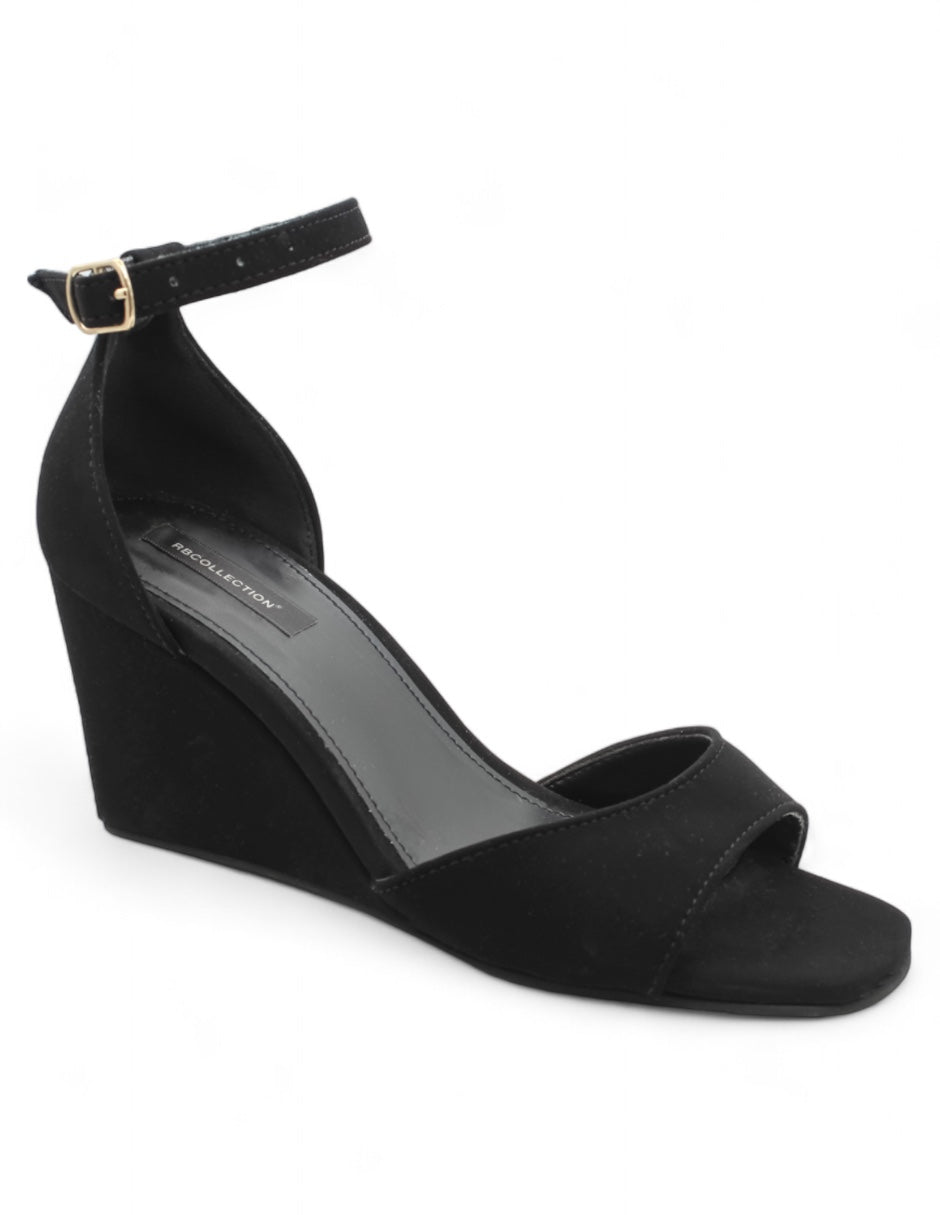 Sandalias con plataforma Exterior Gamuza sintética Color Negro Para Mujer De RBCOLLECTION