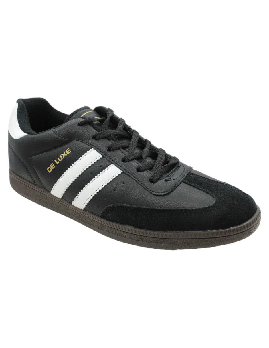 Tenis con cordones Exterior Piel vegana Color Negro Para Hombre De RBCOLLECTION