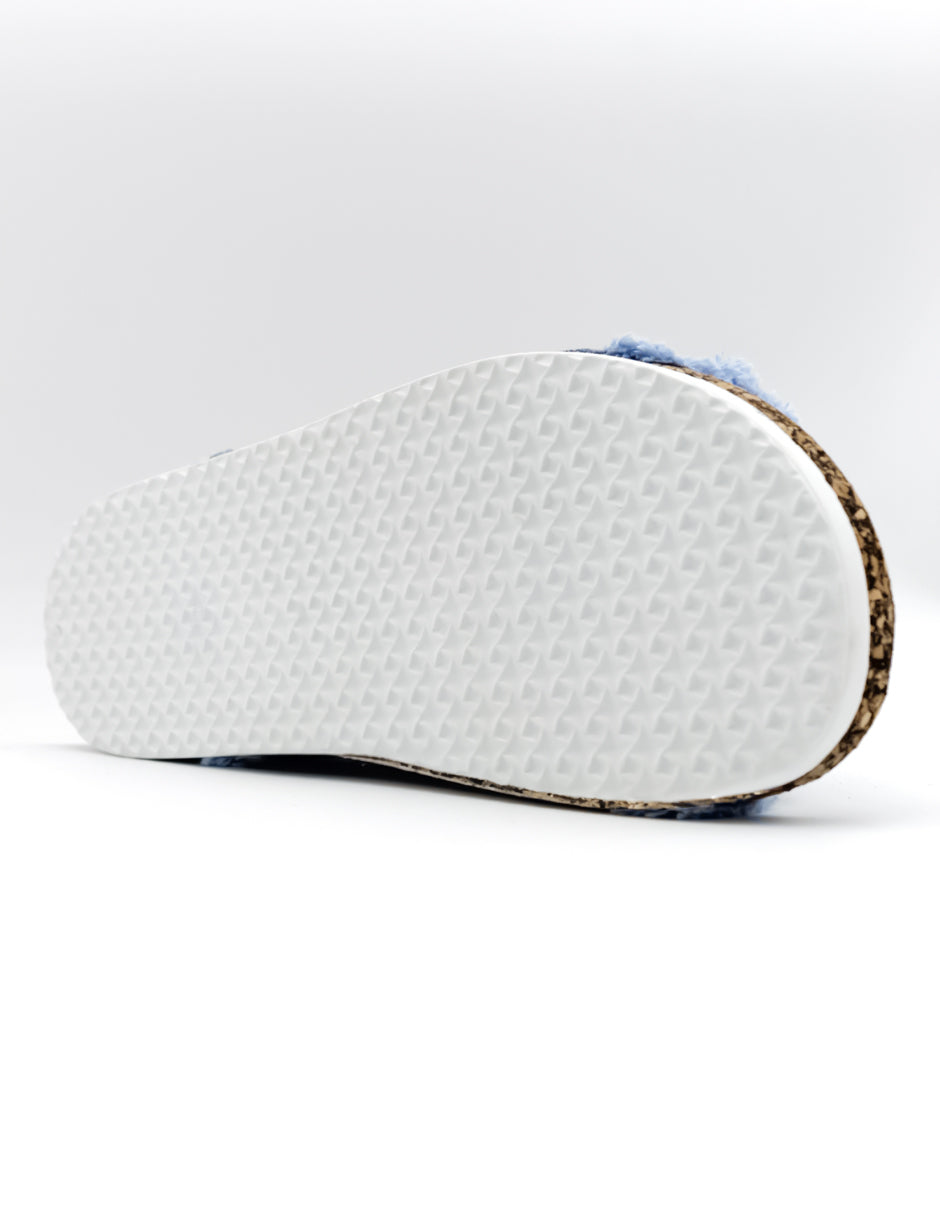 Sandalias de piso BIRTE en Textil - Azul
