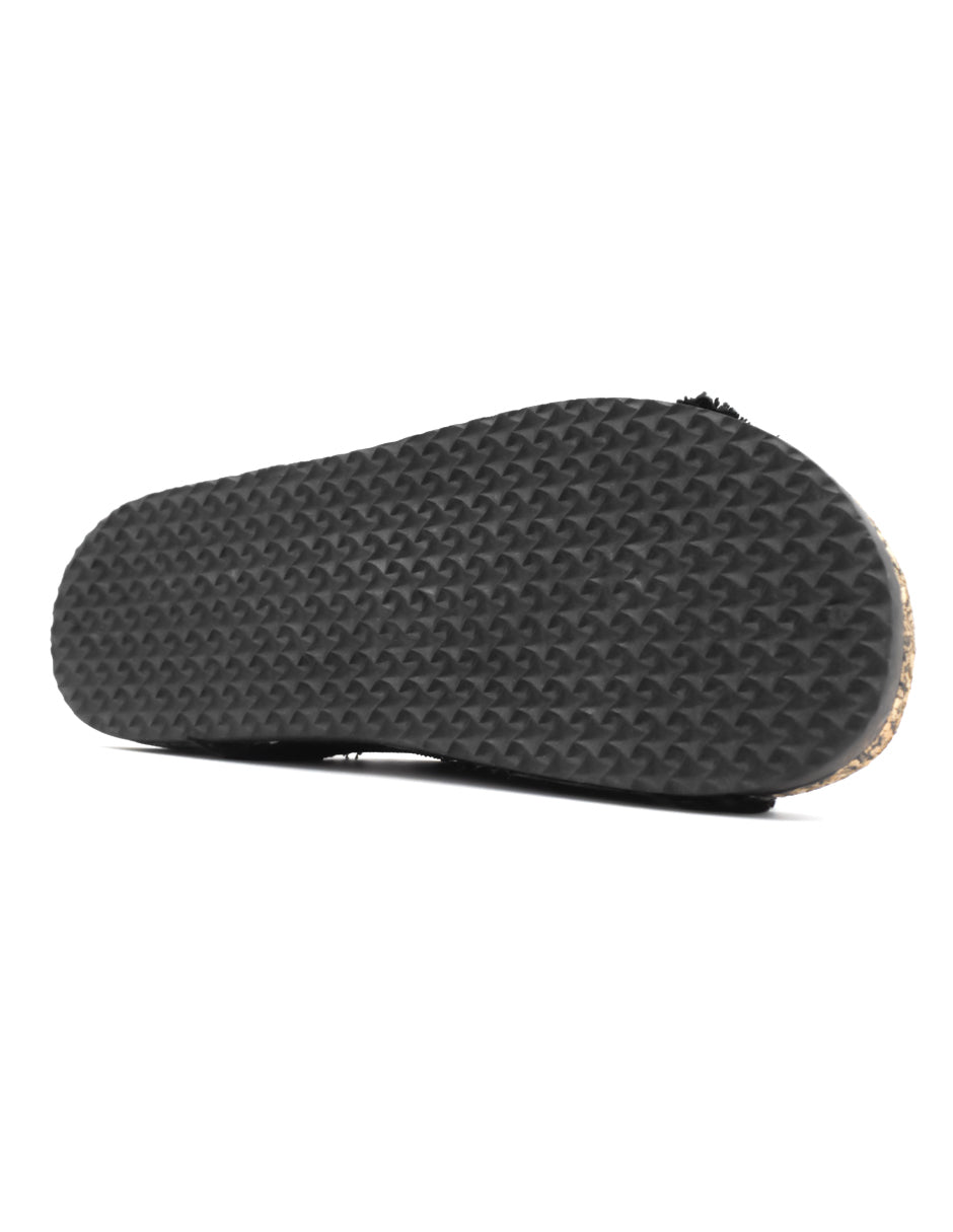 Sandalias de piso BIRTE en Textil - Negro
