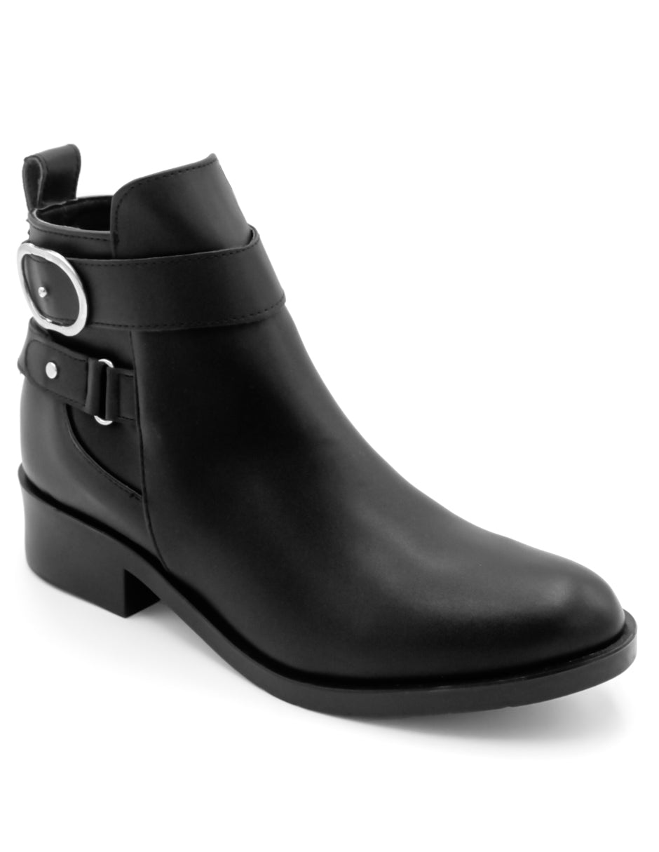 Botas casuales Exterior Piel Vegana Color Negro Para Mujer De RBCOLLECTION