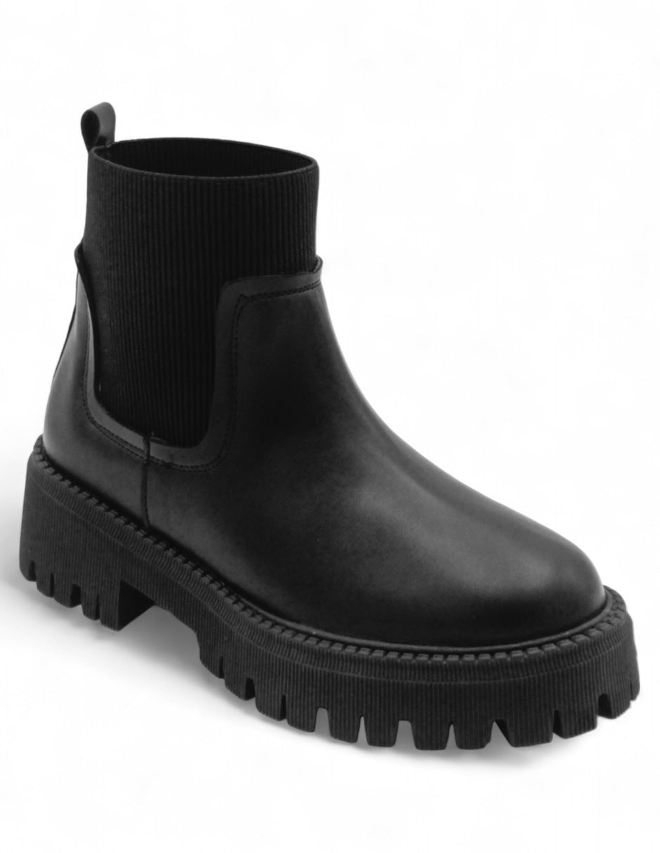 Botas casuales Exterior Piel Vegana Color Negro Para Mujer De RBCOLLECTION